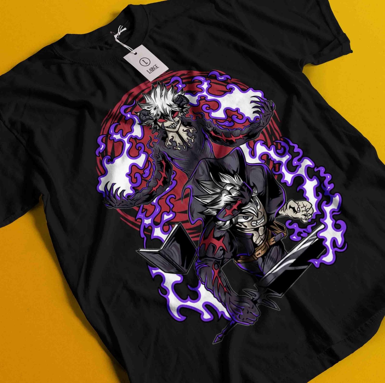 

Black Clover Shirt Asta T-Shirt Mens Womens Tees Top Yuno Noelle Yami Anime Manga Unisex Graphic Tee S