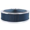 RASTP-14" x 4" Washable Round Super Flow Thru Air Cleaner Filter For 5-1/8 Carb Neck OFI177