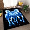 1 Stück Teppich mit Mehrpferde-Print für Wohnzimmer, Schlafzimmer, Nachttisch, Badezimmer, Bodenschutzmatte, Teppichläufer, Sofamatte, Heimdekoration, Große Größe