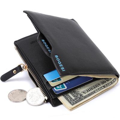 Men Wallet with Zipper Coin Bag