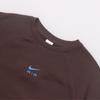 Nike Ensfarvet Rundhals Casual Pullover Langermet Genser Herregenser Brun FB7204-237