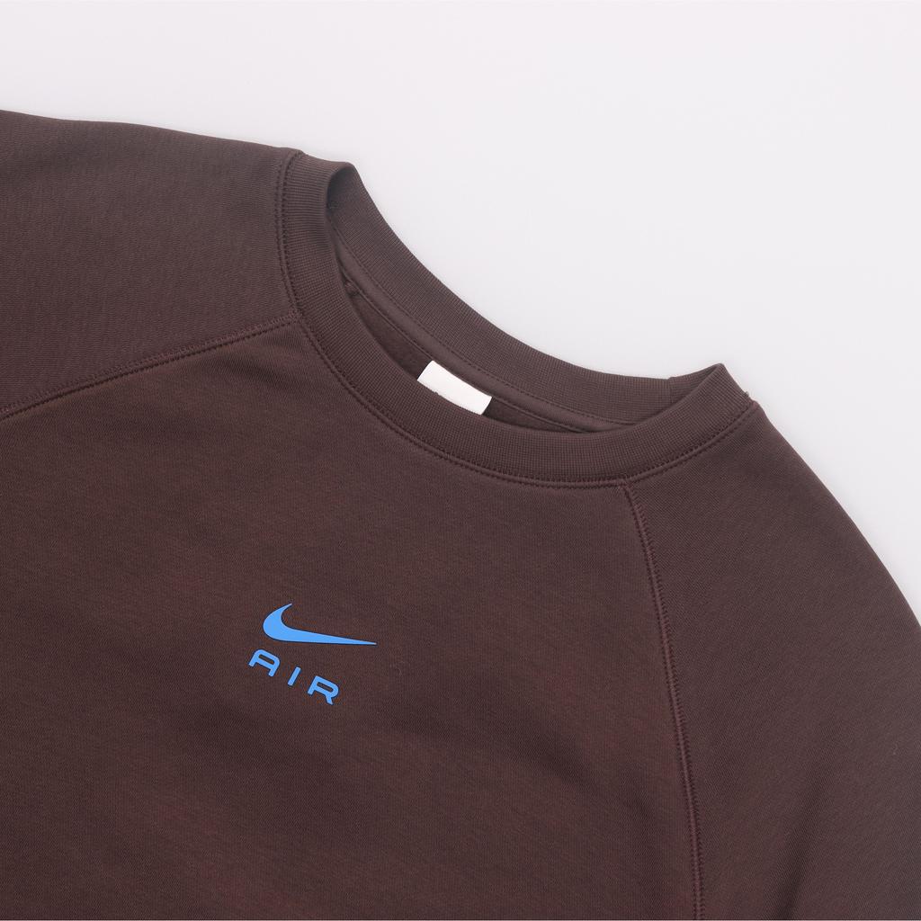 Nike Ensfarvet Rundhals Casual Pullover Langermet Genser Herregenser Brun FB7204-237