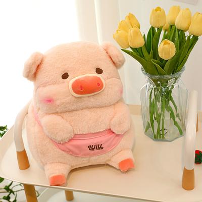 Niedlicher Toast Schwein Puppe Schürze Schweinchen Kissen Cartoon Erker Kissen Plüschtier Weibliches Geburtstagsgeschenk Freundin