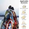 1pc Avengers Printing Blanket - Soft, All-Season Throw for Living Room, Bedroom,Personalized Gift with Adorable Cartoon Design