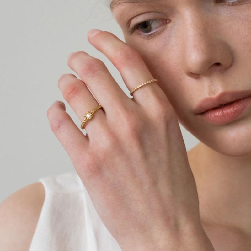 Dawn of Me Twilight Petite Cubic Ring