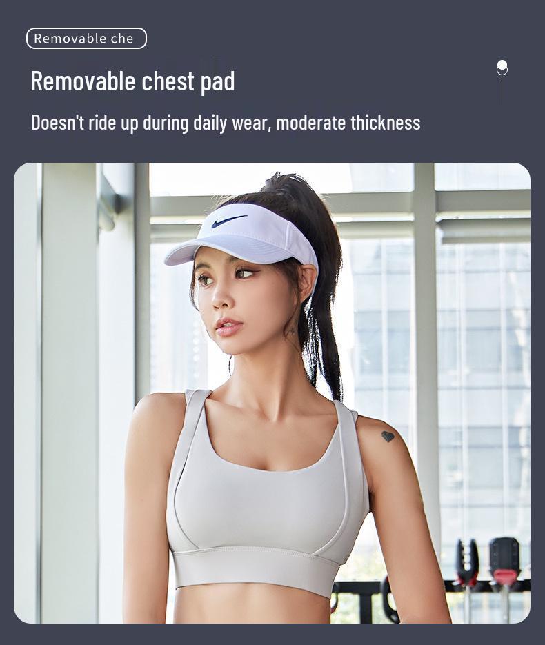 Double-Strap Nude Feel Quick-Dry Sports Set: Shockproof & Anti-Shake Fitness Wear for Women (No Bra Needed)