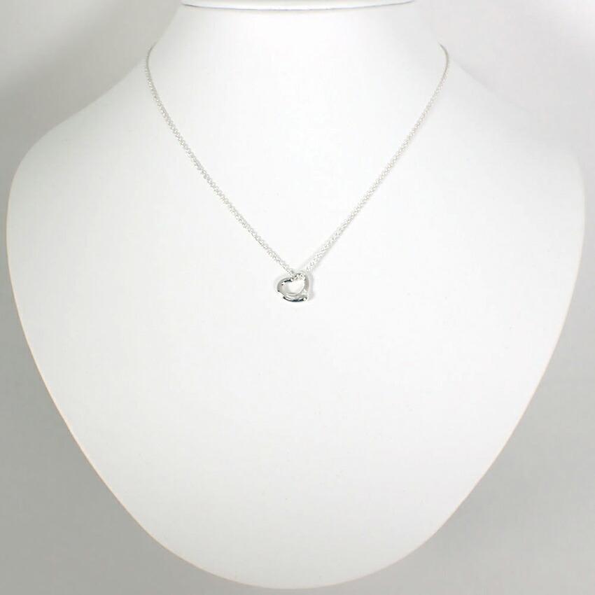 [Used] TIFFANY/Tiffany 925 Open Heart Pendant/Necklace/g464-56
