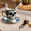 Coffee Cup  , Gold ,plated Gothic Resin Tea Cup  ,Coffee Cup
