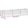 Raised Bed Light Brown 240 x 40 x 45 cm Galvanized Steel