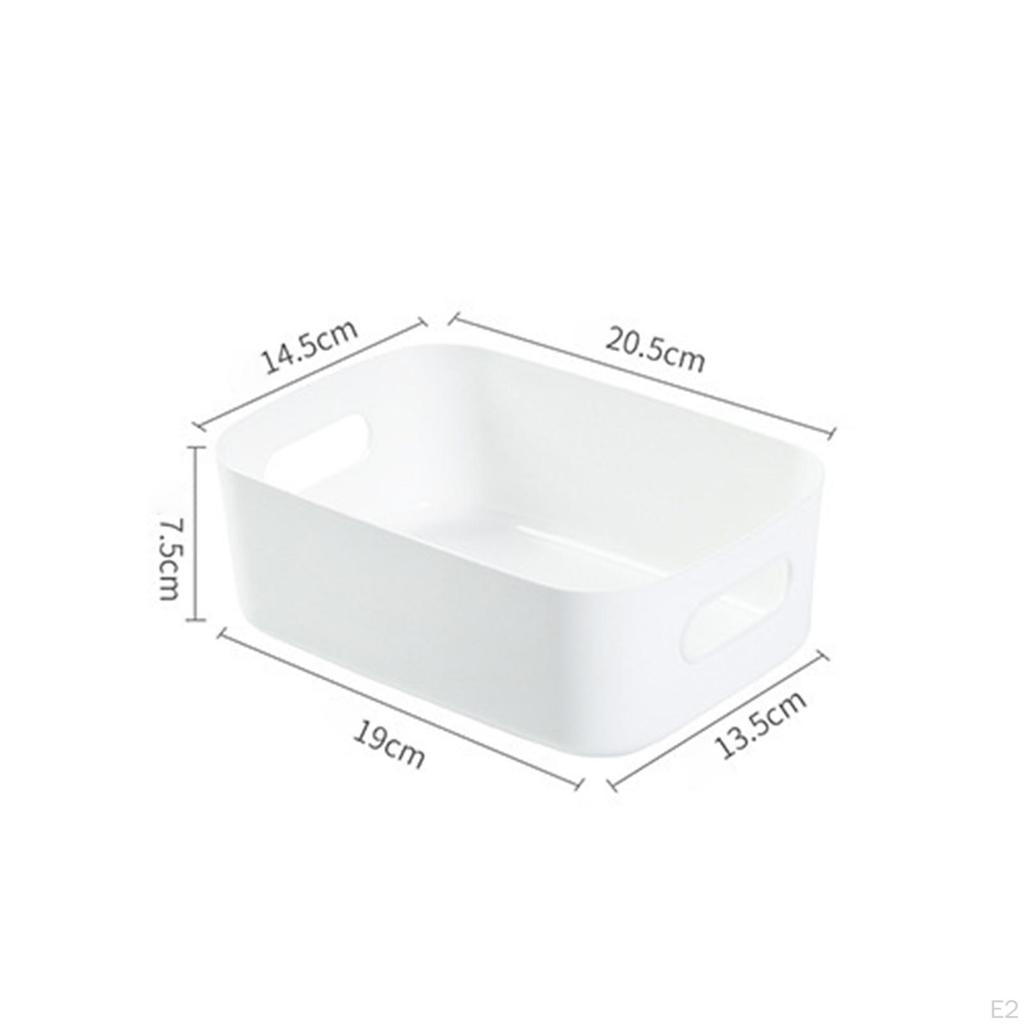Multifunction Tabletop Organizer Basket Sundry Toy Storage Box Case with Handle Bin for Dorms