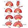 Chinese Style Chinese New Year Red Packet Decorative Fan Shape Hongbao  Spring Festival