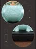 Nine Dragons Wealth-Attracting Jade Cauldron Ornament for Entryway, Living Room, or Office Desk - High-End Opening Gift