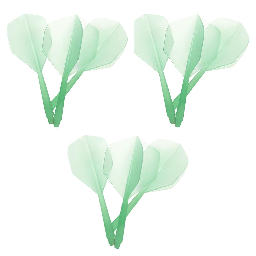 12-3PCS Professional Dart Flights 2BA Plastic Transparent Shafts Darts Anti-Drop Integrated Darts Flights for Indoor Outdoor