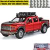 1/24 Ford F150 Off Road SUV Alloy Diecast Model Car Sound & Light Simulation Collectibles Hobby Birthday Gifts for Friend Pull Back
