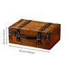 Vintage-Style Wooden Storage Trunk Compact for Shop Display, Bedroom