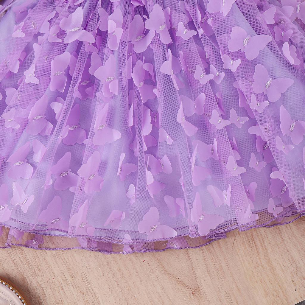 Mädchen Eleganter Modeanzug Sommer Kinder Bonbonfarbige Weste Reversanzug Schmetterling Gaze Rock Hut Anzug