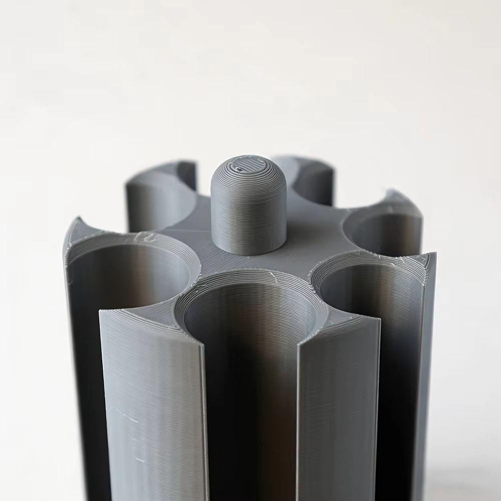 Space Saving Car Coin Organizer 7 Slots Coin Storage Box Cylindrical Coin Holder Vehicle Console