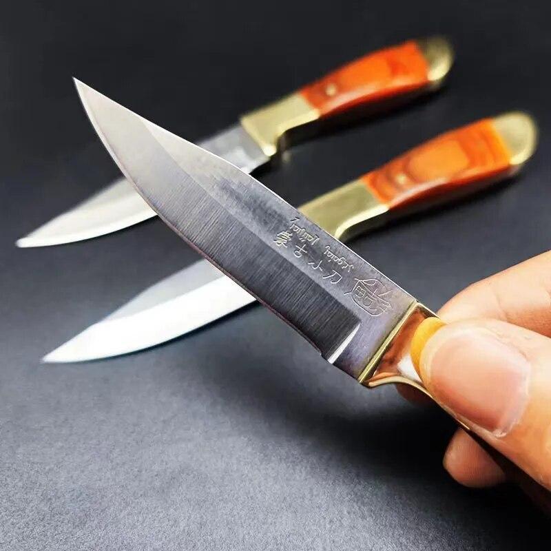 Couteau de cuisine, couperet à viande, couteau à main mongol pour couper la viande, couteau à désosser de boucher en acier inoxydable, couteau à légumes et à fruits