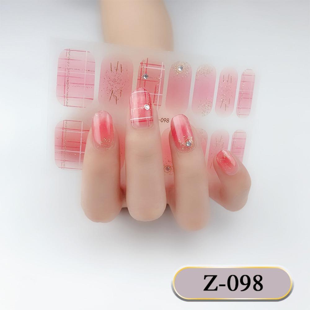 Z dreidimensionaler wasserfester No-Bake-Gel-Nagellack-Film Vollsticker einfacher europäischer und amerikanischer Stil fortgeschrittene Nagelfilm-Papier-Nagelsticker