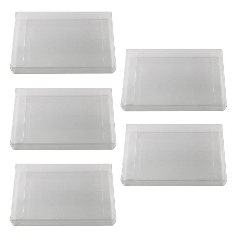 1 Set Transparent PET Plastic Case Game Card Box for Game Cartridges Dustproof and Water Resistant Storage Sleeve