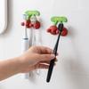 Self Adhesive Silicone Toothbrush Holder Space Saving Plug Storage Rack Razor Holder  For Bathroom