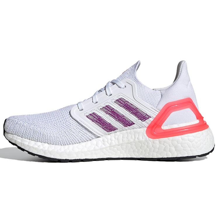 New Adidas UltraBoost 20 'White Shock Red' Women's EG0726