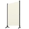 VidaXL Room Divider 3 Panels Cream White 260x180 Cm