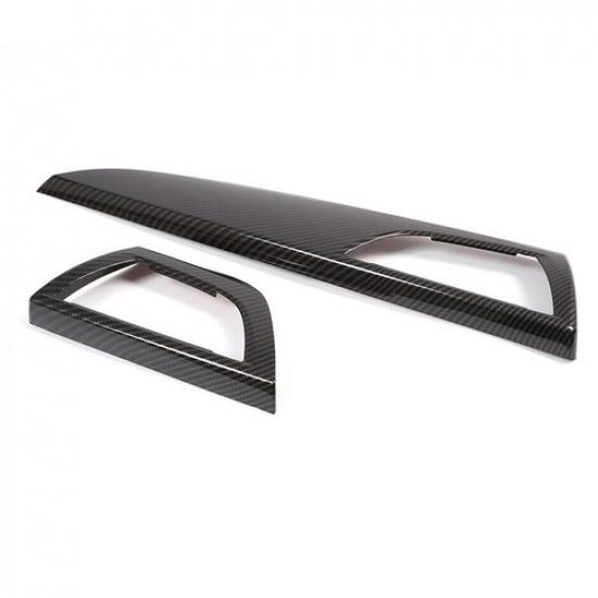 Fit For BMW F20 F21 F22 F23 Carbon Fiber Style L&R AC Air Outlet Vent Cover Trim