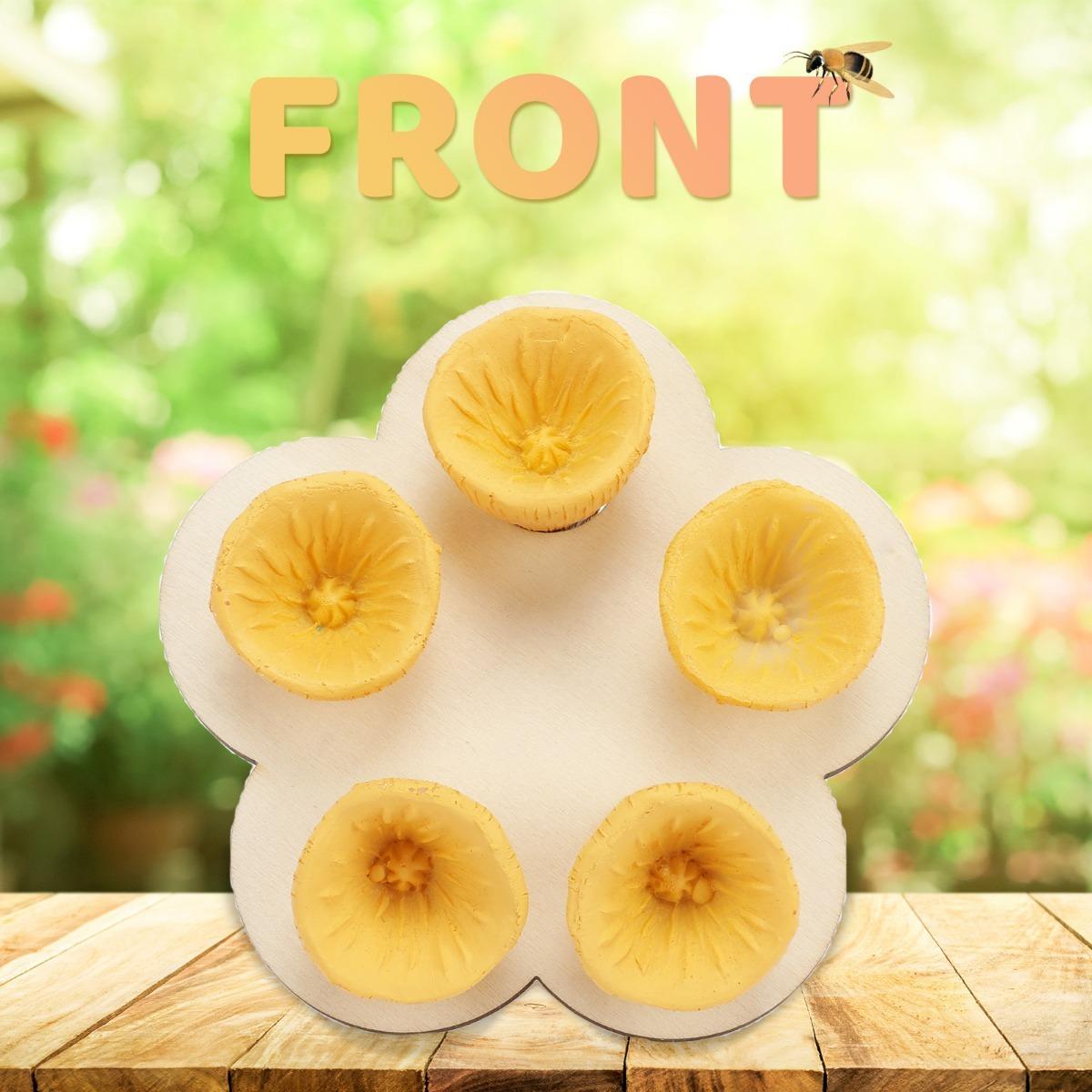 

Пчелиные чашки для сада, станция поения пчел, пчелиные чашки с водой для пчел в саду, поилка для пчел, красочная мини-поилка для садовых веранд жёлтый