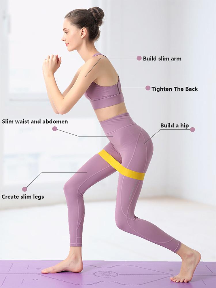 Fasce di Resistenza Elastica Portatili Per Sport, Attrezzatura per Esercizio Fisico, Palestra, Tensione, Crossfit, Elastici