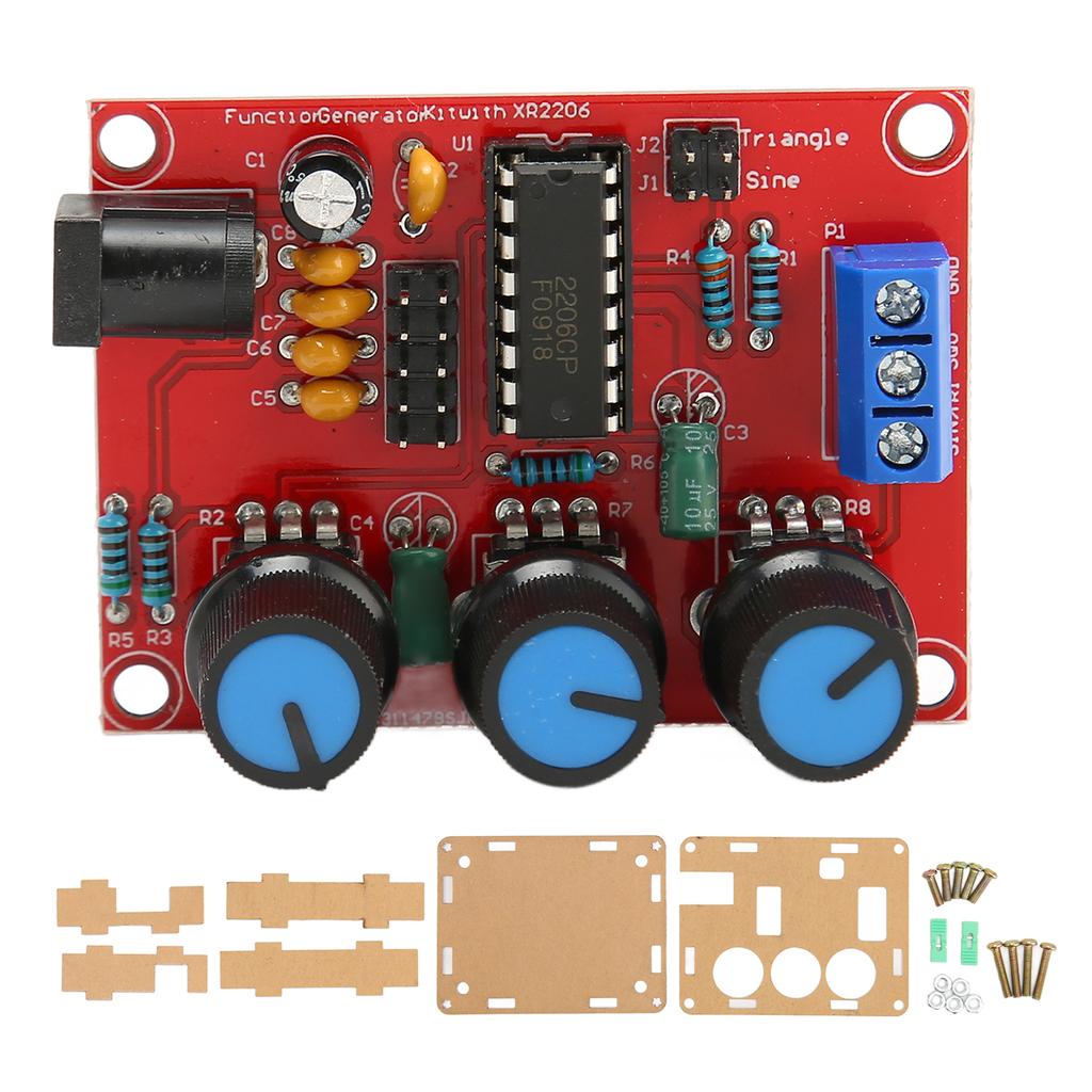 2Pcs Signal Generator Kit Sine Triangle Square Output 1Hz‑1MHz 9‑12V DC Input Function Signal