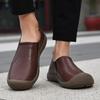 Thick Soled Loafers 2026 Spring and Autumn Men's Outdoor Sports Shoes with a Leather Surface for Lazy Casual Wear