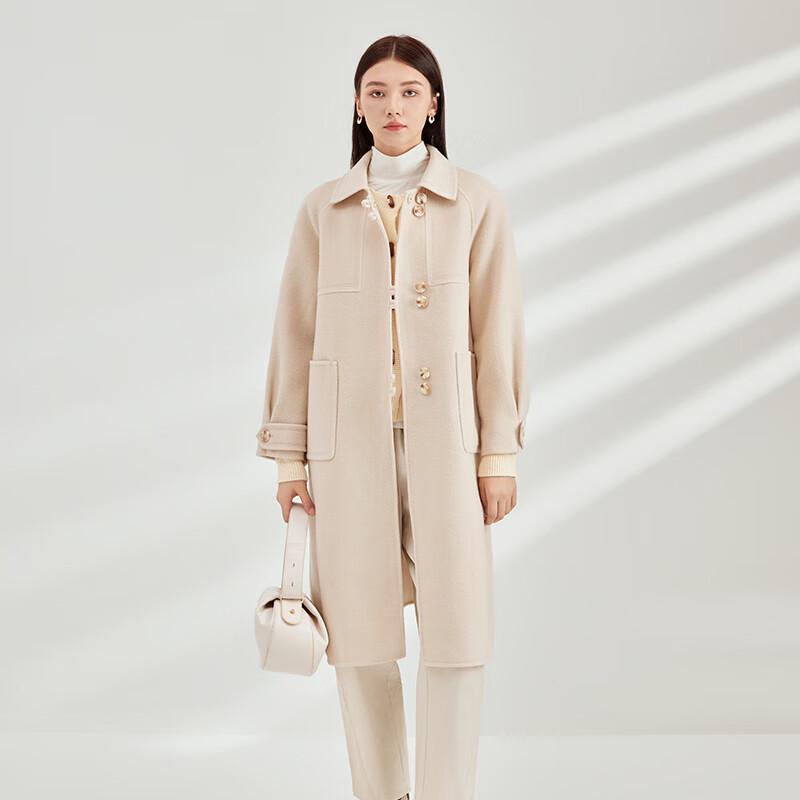 

Elva Island Women s Elegant Mid-Length Wool Blend Coat M