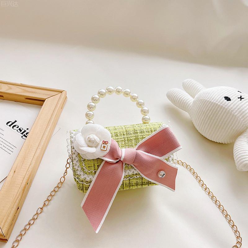 Adorable Fashionable Kids Tote Bag Cute Bowknot Design Mini Crossbody For Everyday Use