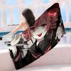 Popular Singer Kasanes Teto Anime Beach Swimming Towel Soft Absorbent Washcloth Children's Gifts for Kids Travel Camping Gym