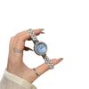 Supply Round Watch Women'S Watch Full Diamond Light Luxury Temperament Fashion Pearl Bracelet Women'S Watch Temperament Quartz