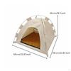 Cat Tent Semi-enclosed Pet Bed Hideout Foldable House for Cozy