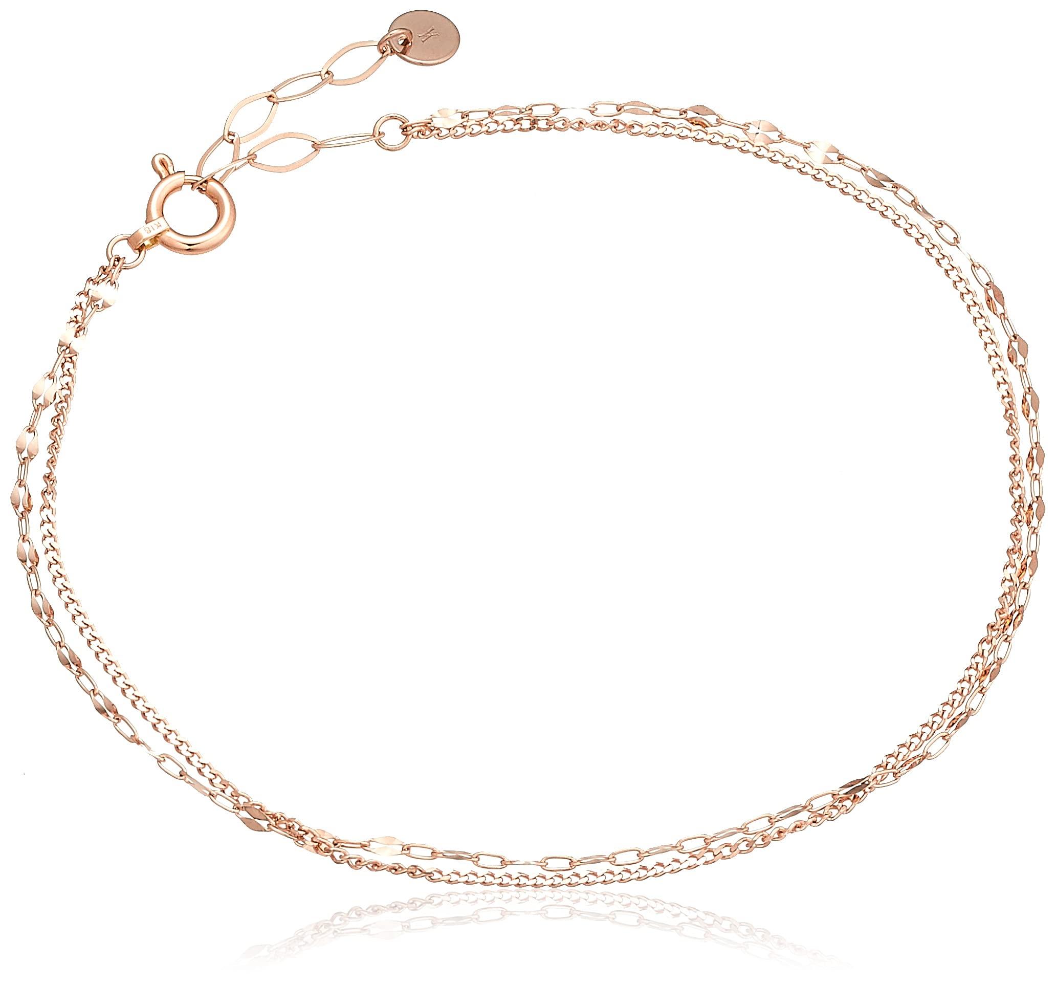 

Bracelet K18 pink gold 2 rows AGAB4872LSPG [Official] [Vendome Aoyama]