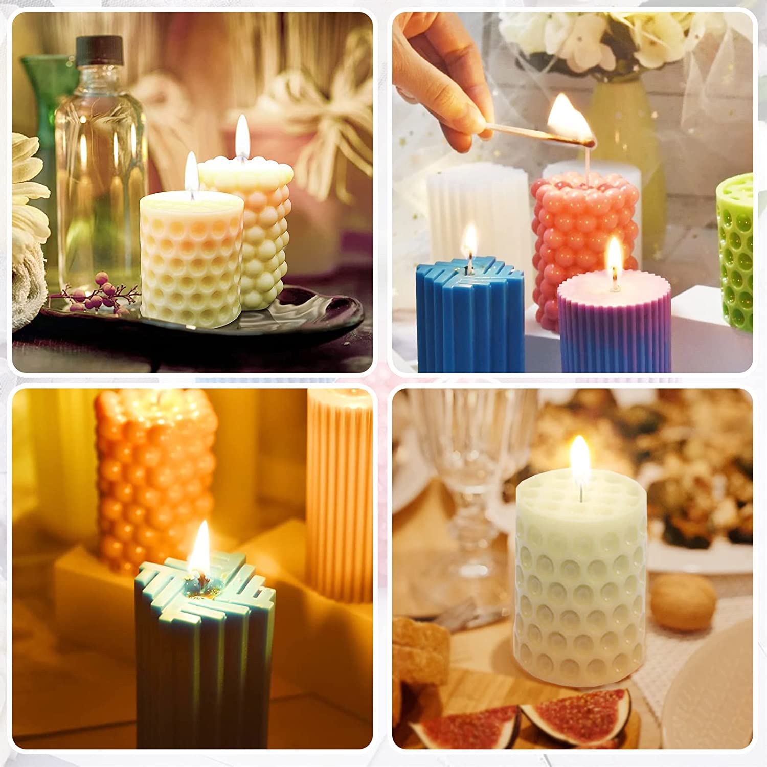2 stapi in silicone per albero di Natale, stapi in silicone per