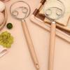 1Pc Bread Beater Wooden Handle Stainless Steel Ring Dough Whisk Egg Beater Mixer Tool Cake Pastry Biscuit Yeast Baking Mixer