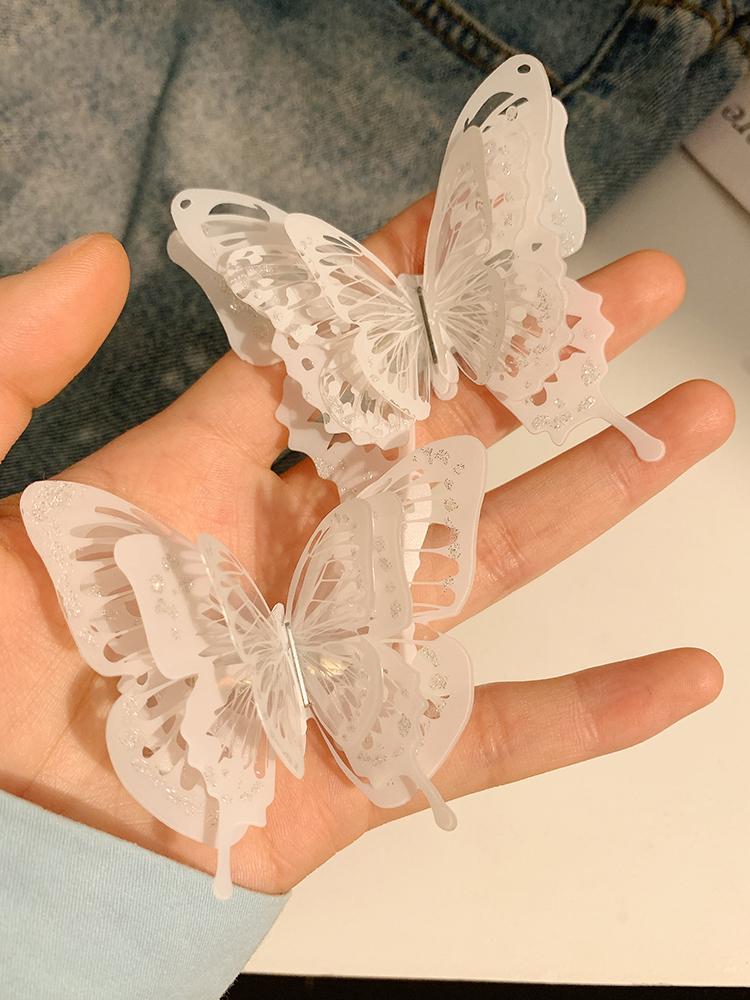 Motýl Super Nesmrtelný Nový Čínský Motýl Stereoskopický Vysoké Kvality Unikátní Design Temperament Vlasová Spona
