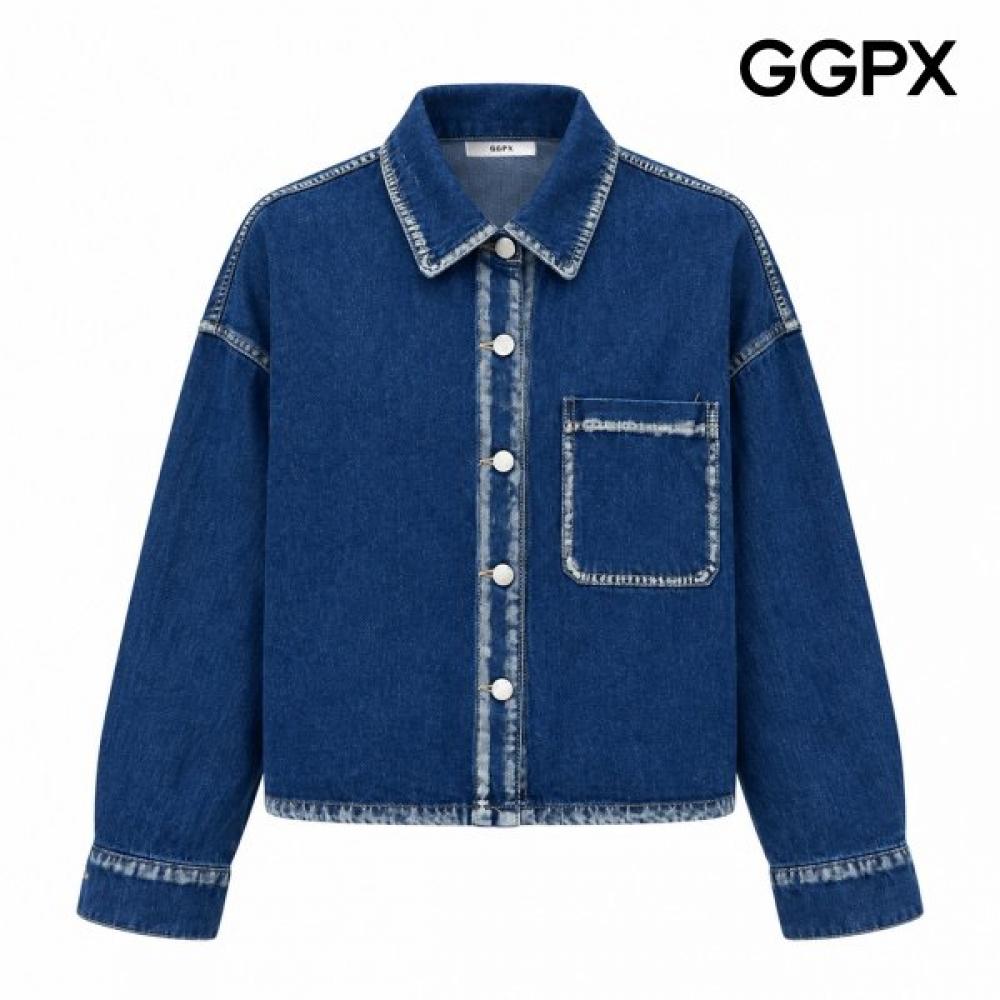 GGPX New York Washed One Pocket Denim Jacket Gq9jk020f