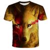 Tričko Lovers Wolf Pánská trička Pro muže Doprava zdarma Top Tričko Krátký rukáv Camiseta Tričko s 3D potiskem