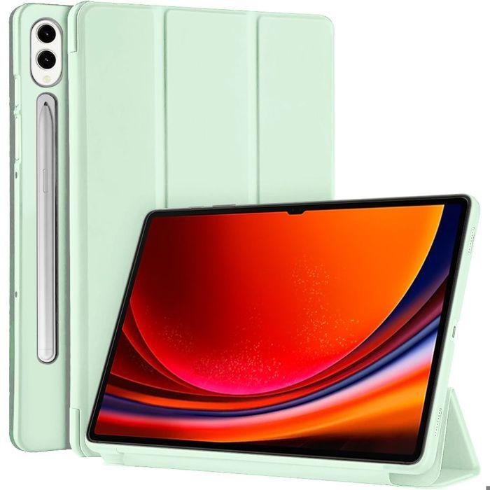 Coque de Protection - E.F.Connection - pour Samsung Galaxy Tab S9 Plus/S10 Plus - Antichoc - Vert - Silicone