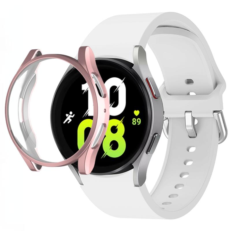 Silicone Strap+TPU Case for Samsung Galaxy Watch 5 44mm 40mm/4 44mm 40mm Sport Wristband for Samsung Watch 5/4 Protective Shell