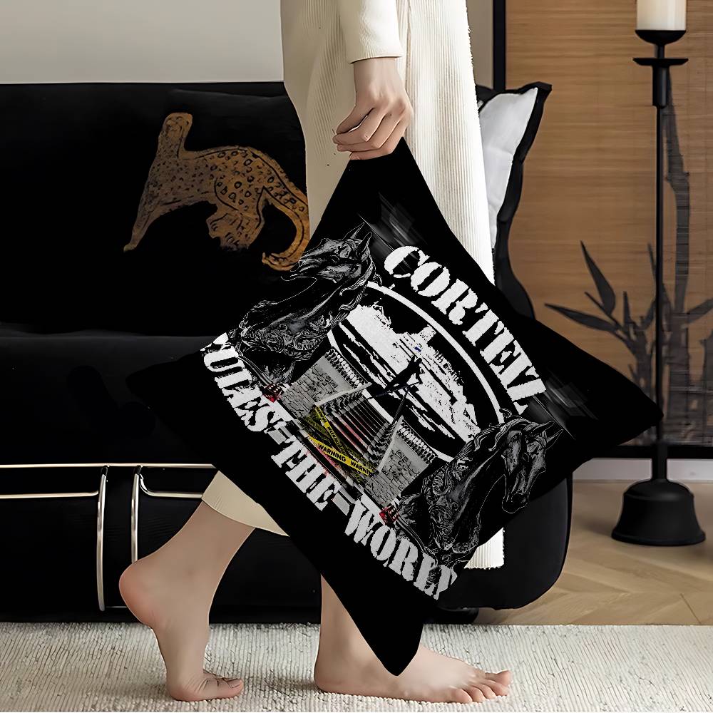 Hot Fashion C-Corteizs Pillowcase Toon Gift Cushion Cover Bedroom Home Sofa Chair Seat Decor Pillow Case