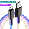 66W 6A USB To Type C Data Wires Fast Charging RGB Breathing Luminous Gradient Light Data Cable Dual Type-C Fast Charging Cords