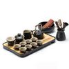 Minimalist Black Pottery Kung Fu Tea Set