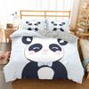 Bedding Set Panda Duvet Cover Set Teens Boys Girls Cartoon Animal Quilt Cover Queen Size Comforter Cover With Pillow Case 2/3pcs