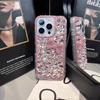 Applicable Iphone17Pro Rhinestone Luxury Apple 16 Full Diamond Bow 15Plus Creative Personality Protective Case